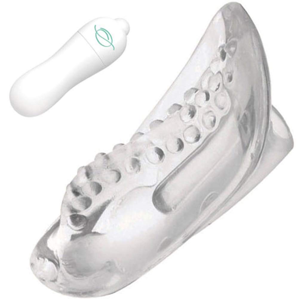 Sinclair Institute Select Invisi-Vibe Vibrating Panty Vibe, Clear And White Bullet