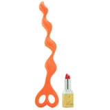 Adam & Eve Bum Buddies, Silicone Swirl Anal Beads, Orange