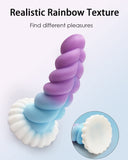Realistic Monster Silicone Dildo - 7.8'' Shaped Liquid Dildo with Strong Suction Cup, Huge Thick Dildo for Women, Anal Plug Dild
