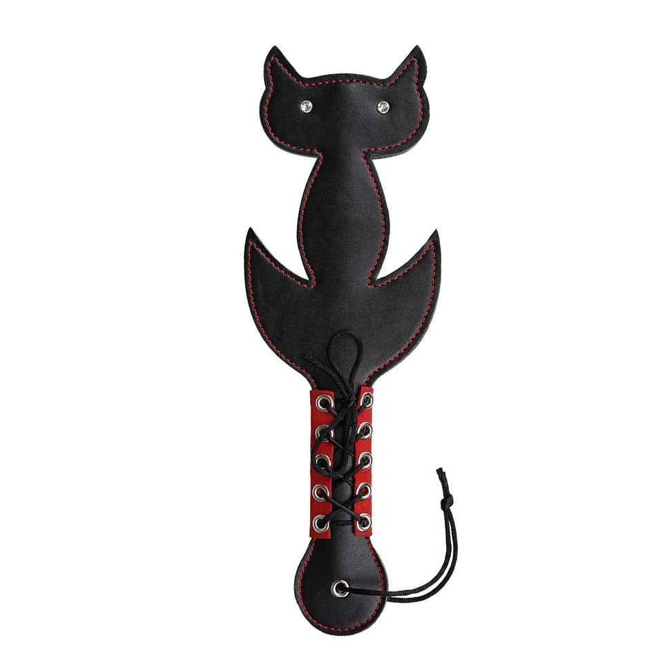 VENESUN Cat Spanking Paddles for Adults SM, 12.6inch Faux Leather Paddle for Sex Play