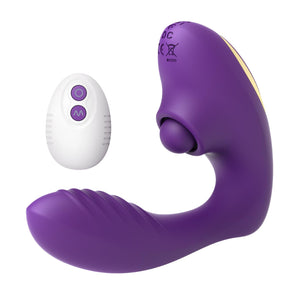 Tracy? Dog Adult Toys, Clitoral & G Spot Vibrator with Remote, 10 Tapping Pulse & 10 Vibration Modes, Body-Safe Silicone, Waterp