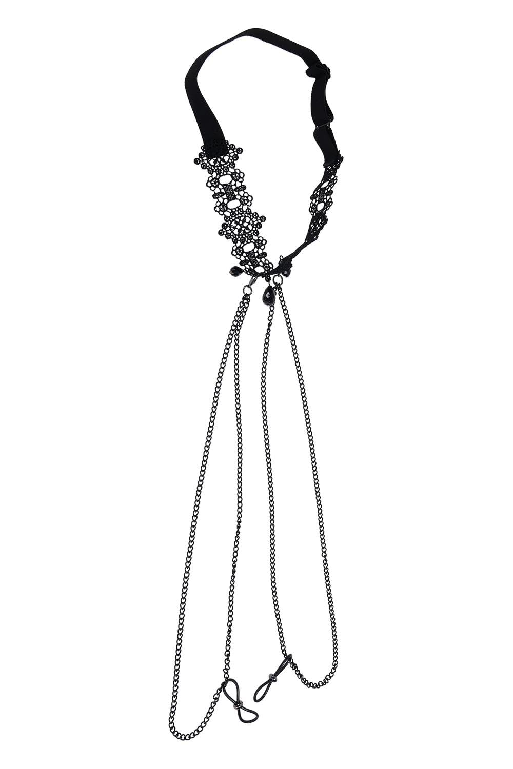 SS S&M Lace Collar with Nipple Ties