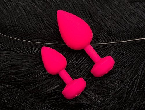 Gvibe Gplug Small Vibrating Butt Plug, Neon Rose