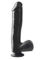 Basix 10-Inch Suction Cup Dong, Black