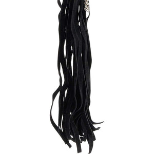 Fetish Fantasy Beaded Metal Flogger  Silver  Black