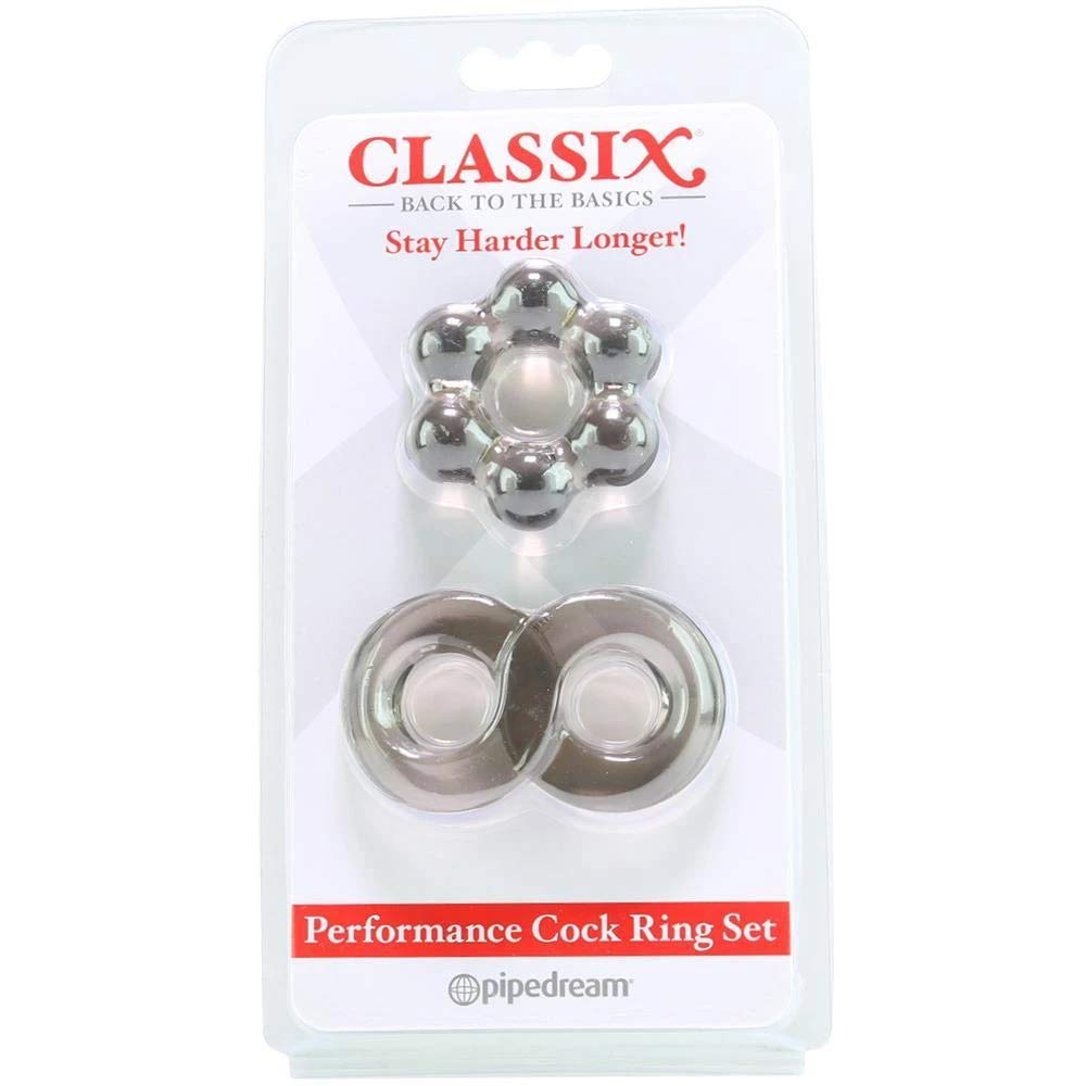 Classix Performance Cock Ring Set Smoke