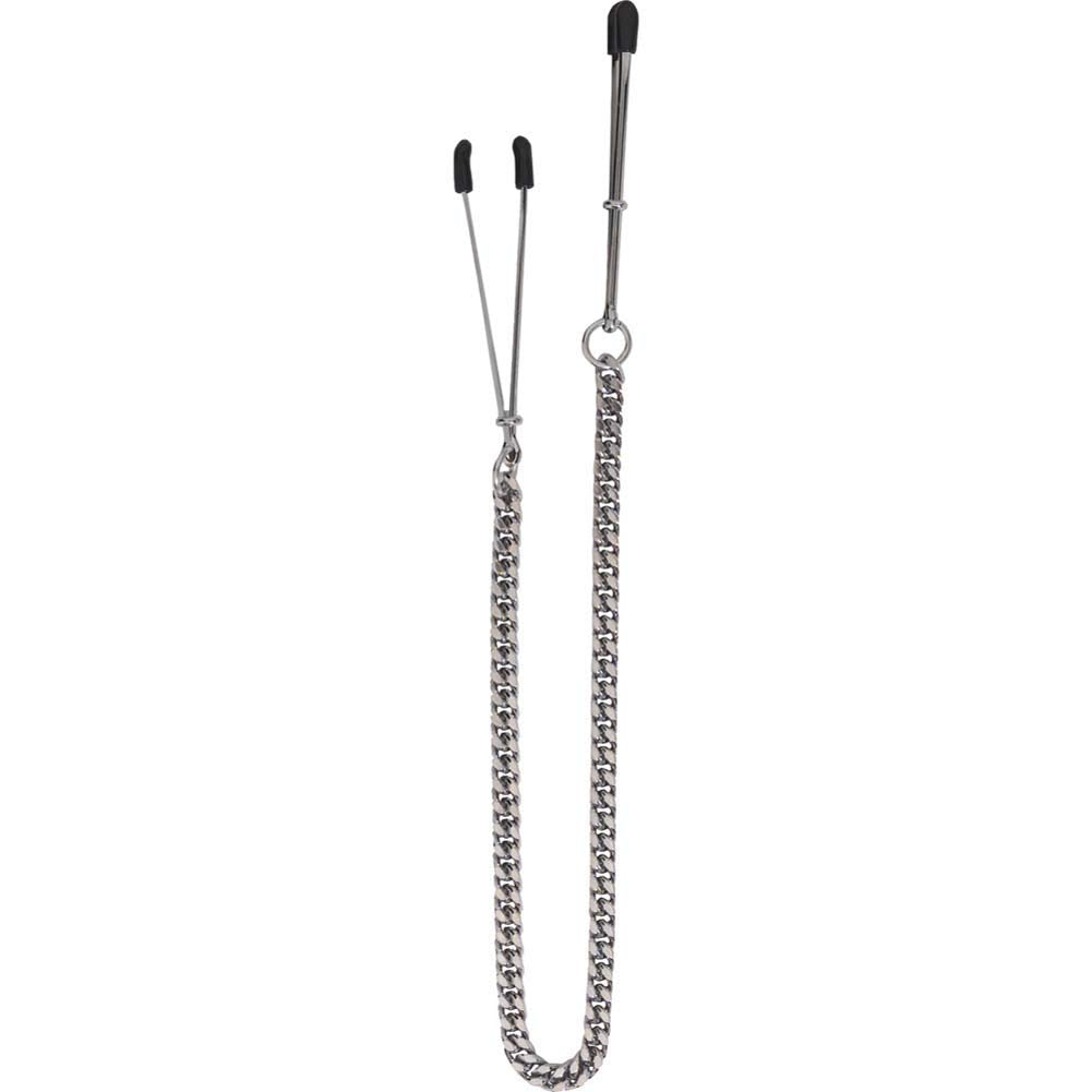 Spartacus Tweezer Nipple Clamps with Adjustable Jewel Chain