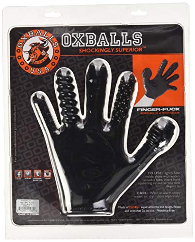 Blue Ox Designs Oxballs 63094: Finger Fuck Glove Black