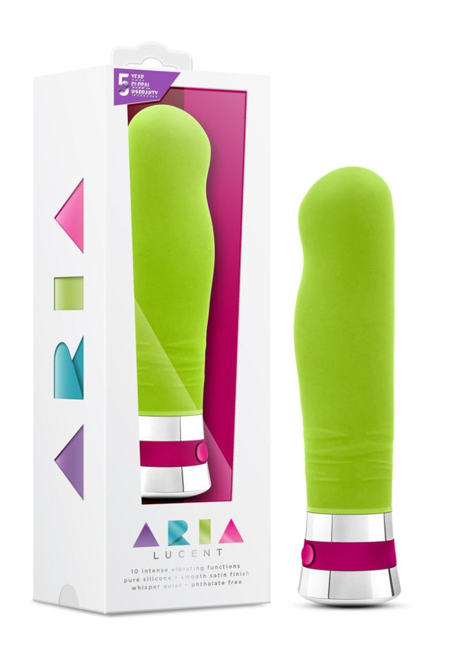 (D) Aria Lucent Lime Green Vibrator