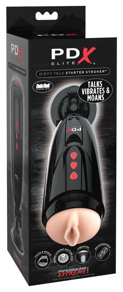 Pipedream Pdx Elite Dirty Talk Starter StrokerBlack
