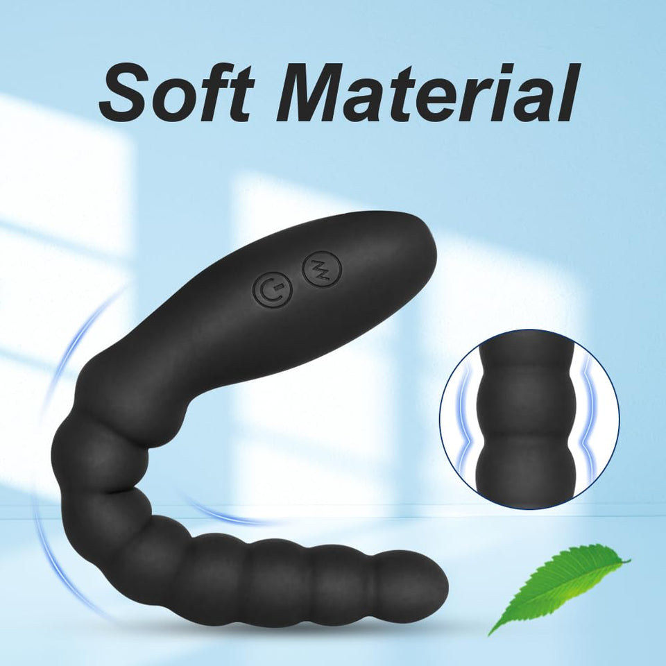 Vibrating Anal Beads Butt Plug Adult Sex Toys for Men Women Couples, Rechargeable Anal Plug Bullet Vibrator Waterproof G-spot St