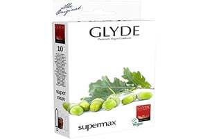 Glyde Ultra Super Max Vegan Condoms 10 Pack