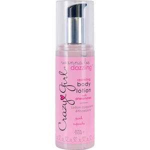 (D) Crazy Girl Sparkling Body Lotion Pink Cupcake
