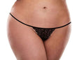Secrets Vibrating Scalloped Lace Rechargeable Black Queen