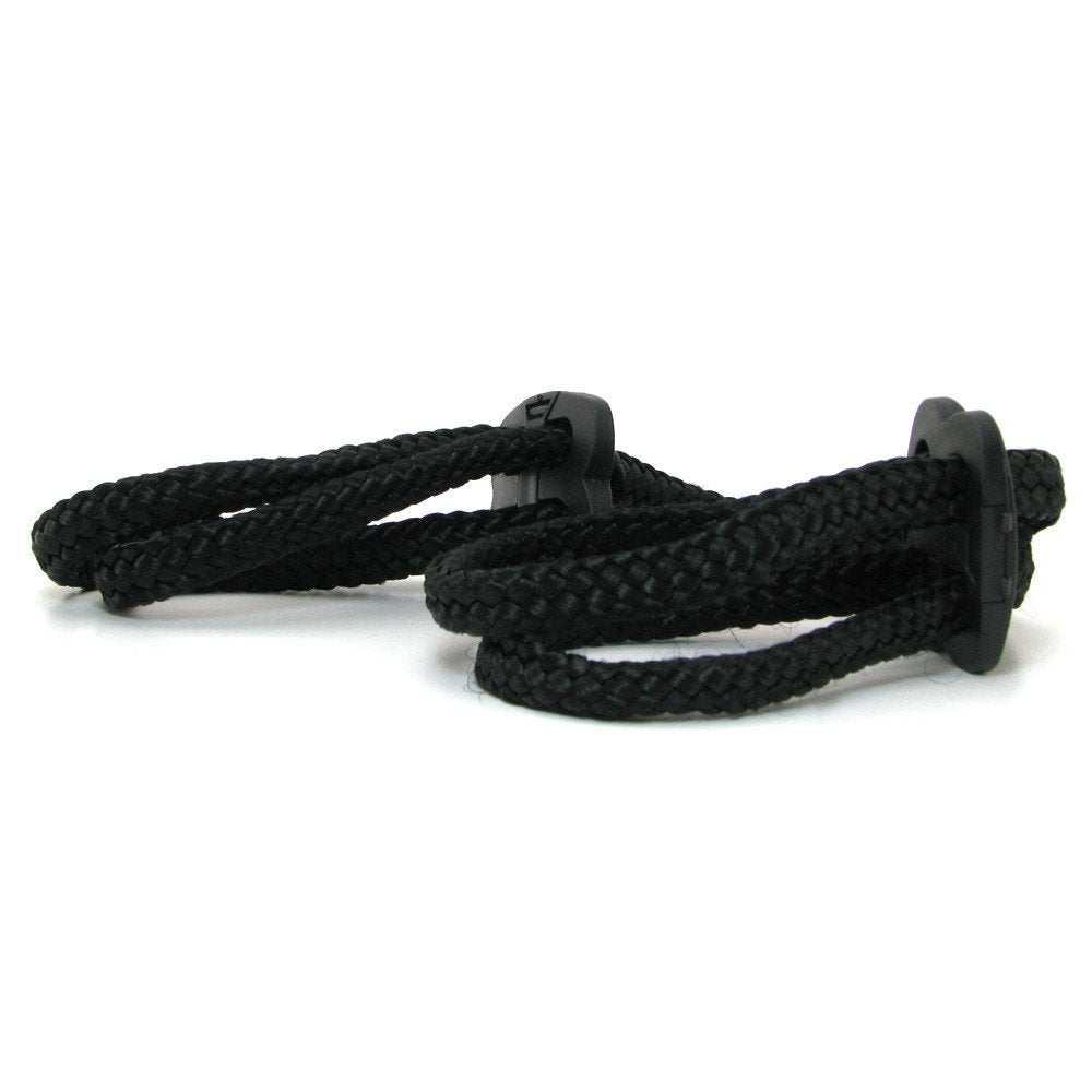 Japanese Silk Love Rope Wrist Cuffs, Black