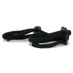 Japanese Silk Love Rope Wrist Cuffs, Black