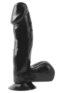 Basix 6.5In. Dong W/Suction Cup Black