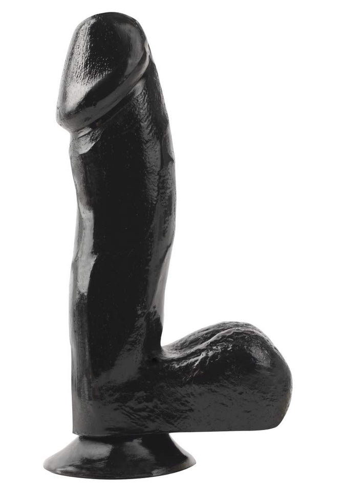 Basix 6.5In. Dong W/Suction Cup Black