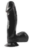 Basix 6.5In. Dong W/Suction Cup Black