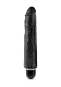 (D) King Cock 10 Vibrating St Black ''