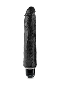(D) King Cock 10 Vibrating St Black ''