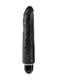 (D) King Cock 10 Vibrating St Black ''
