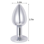 Hmxpls Small Anal Plug, Anal Toy Plug Beginner, Personal Sex Massager, Stainless Steel Butt Plug for Women Men Couples Lover, Pu