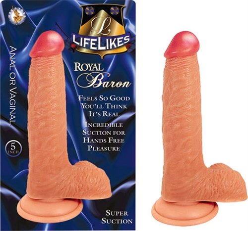 Lifelikes 5 Inch Royal Baron With Suction Cup Dildo