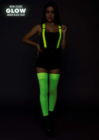 Neon Color Suspenders O/S Neon
