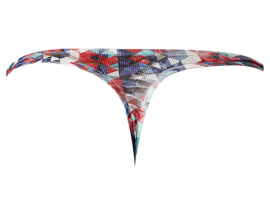 Your Lace Or Mine Bong Thong Red White & Blue S/M