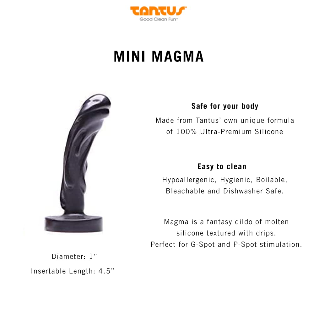 Tantus Mini Magma  Onyx