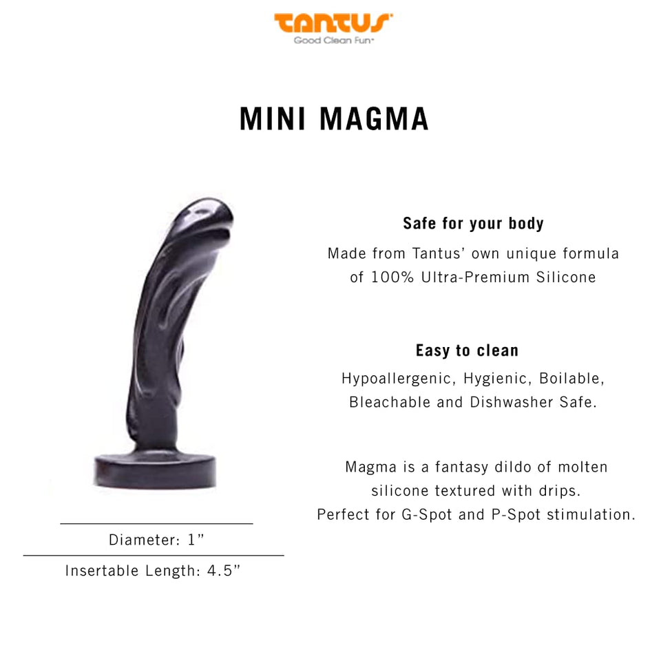 Tantus Mini Magma  Onyx