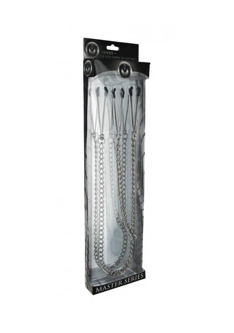 Master Series Nipple To Clitoris Tweezer Clamp Set