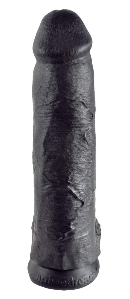 King Cock 12 Inch Cock With Balls - Black