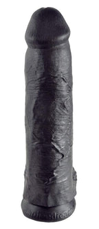 King Cock 12 Inch Cock With Balls - Black