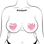 Pastease Faux Latex Baby Pink Melty Hearts