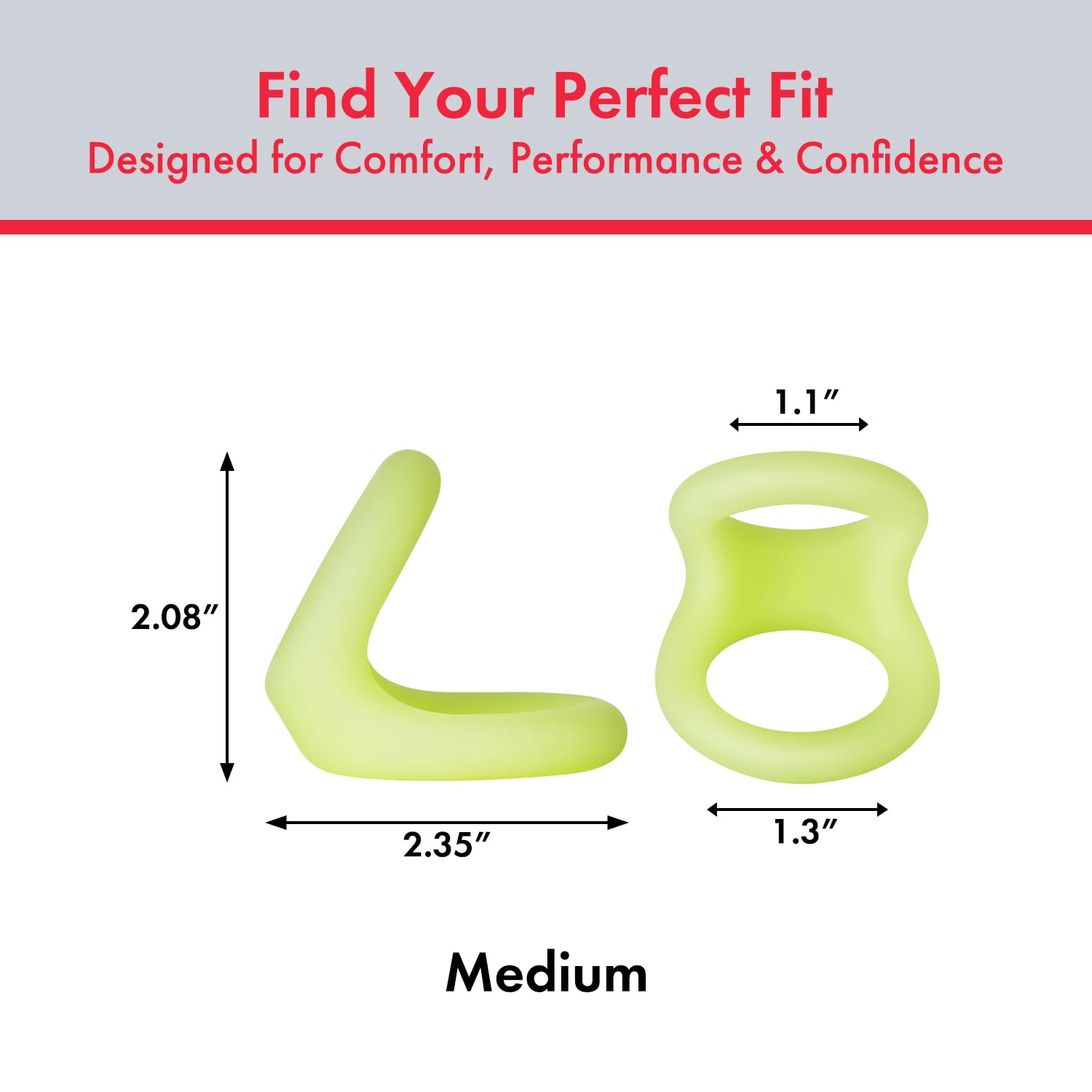 Forto F-22: D Ring Liquid Sil 53/55mm Gl