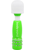 Bodywand Neon Edition Mini Massager, Green, 4 Inch