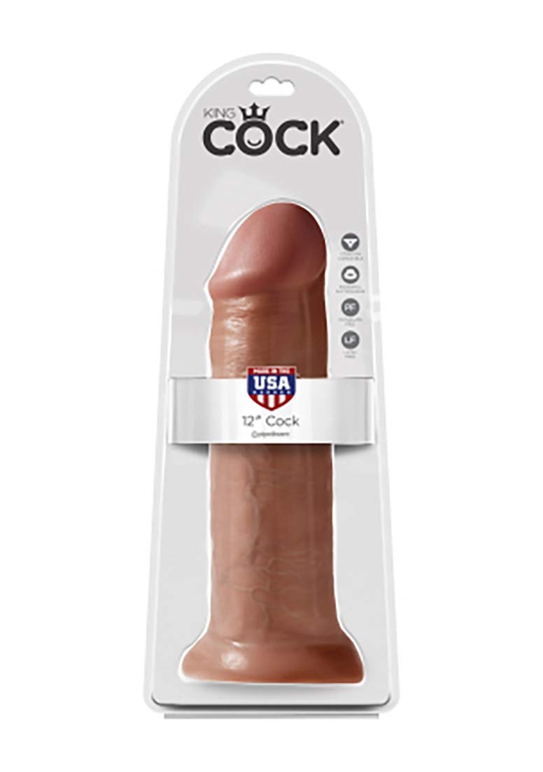 King Cock 12in Cock Tan