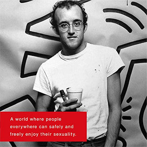 Tenga X Keith Haring For Mens Masturbation, Single-Use Prelubricated Stimulating Toy Party, White, 1 Count