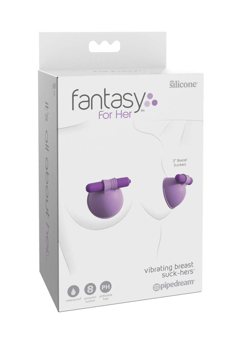Pipedream Products Fantasy For Her Vibrating Breast Suck-Hers, Purple