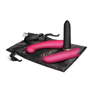 (WD) FREDERICK'S OF HOLLYWOOD RECHARGEABLE BULLET VIBRATOR SET 2 SLEEVES (NET)
