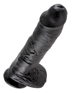 King Cock - 10In Cock W/ Balls Black
