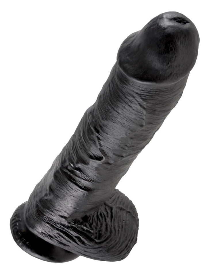 King Cock - 10In Cock W/ Balls Black