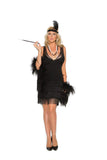 Elegant Moments Em-99051 Flapper - 2 Pc. Costume Black / L
