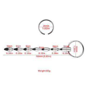Tabuy Stainless Steel Urethral Sound Plug Catheter Sounds Penis Plug Urethral Dilators for Men Urethral Stimulation Masturbation