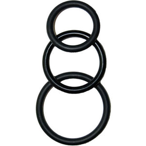Super Silicone Cockrings Black