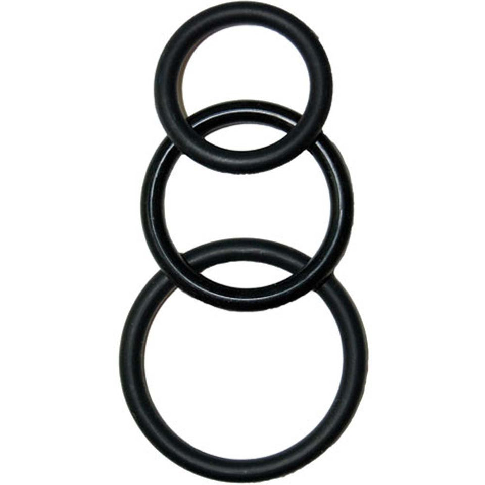 Super Silicone Cockrings Black