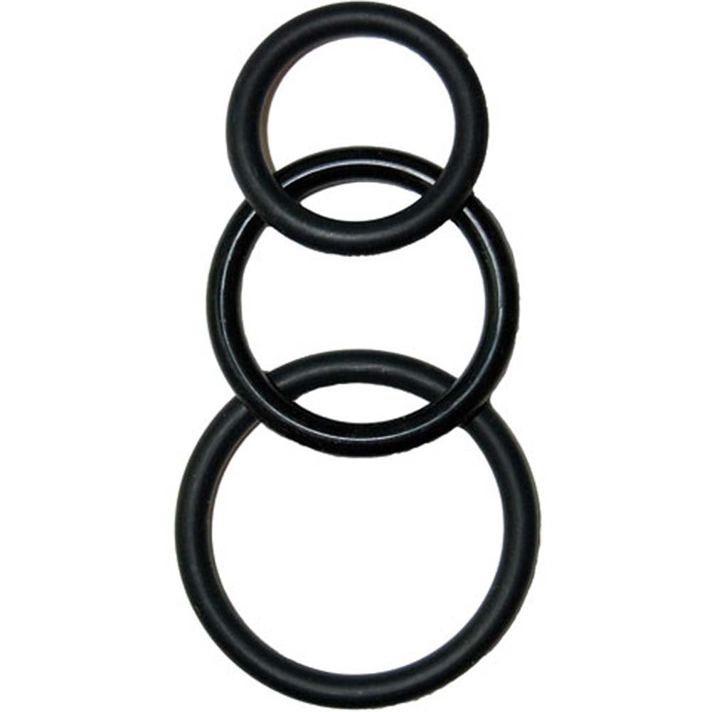 Nasstoys Super Silicone Cock Rings, Black