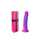 5 Inch Ultra Small Realistic Fantasy Dildo with Suction Cup, 4Mini Cute Purple Pink Silicone Dildo for Women Lesbians, Short Sli